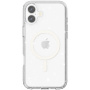 Átlátszó borító csillámmal és MagSafe iPhone 16-hoz - ezüst