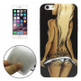 Védő tok / borító átlátszó területet kerettel - Apple iPhone 6S / 6 - szőke hajú sexy lány