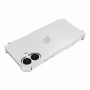 Átlátszó borító megerősített sarkokkal iPhone 16 Plus készülékhez - átlátszó