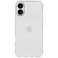 Átlátszó borító megerősített sarkokkal iPhone 16 Plus készülékhez - átlátszó