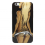 Védő tok / borító átlátszó területet kerettel - Apple iPhone 6S / 6 - szőke hajú sexy lány