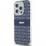 DKNY Ismétlődő mintás tónusos csíkos burkolat MagSafe-el* iPhone 13 Pro Maxhez – sötétkék