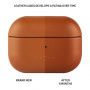 FIXED PodsLeather bőr tok AirPods Pro 2-höz - barna
