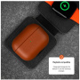 FIXED PodsLeather bőr tok AirPods Pro 2-höz - barna