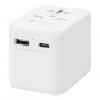 Tactical PTP univerzális utazó adapter USB-C / USB-A portokkal és kihúzható dugókkal - 12W - fehér