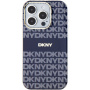 DKNY Ismétlődő mintás tónusos csíkos burkolat MagSafe-el* iPhone 13 Pro Maxhez – sötétkék
