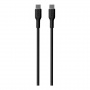 PURO Puha töltő- és adatkábel USB-C / USB-C iPhone / iPad / AirPods készülékekhez - 1,5 m - fekete