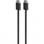 PURO Fabrik 2.0 fonott töltő- és adatkábel - USB-C - USB-C - 1,5 m - fekete