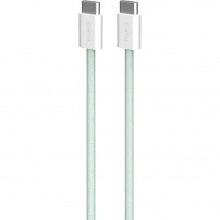PURO Fabrik 2.0 fonott töltő- és adatkábel - USB-C - USB-C - 1,5 m - zöld