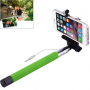 Teleskopos selfie rúd / monopod vezetékes ravaszttal - iPhone - hossza 101,4cm - zöld