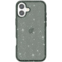 Átlátszó borító csillámmal iPhone 16-hoz - szürke