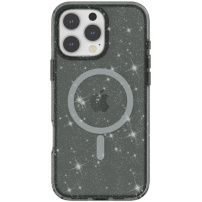 Átlátszó borító csillámmal és MagSafe iPhone 16 Pro készülékhez - szürke