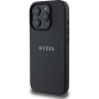Guess Szemcsés Classic Embléma borító MagSafe-el* iPhone 16 Pro Maxhez - fekete