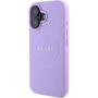 Guess Szemcsés Classic Embléma borító MagSafe-gyel * iPhone 16 Plus - lila