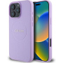 Guess Szemcsés Classic Embléma borító MagSafe-gyel* iPhone 16 Pro készülékhez - Lila