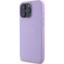 Guess Szemcsés Classic Embléma borító MagSafe-gyel* iPhone 16 Pro készülékhez - Lila