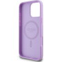 Guess Szemcsés Classic Embléma borító MagSafe-gyel* iPhone 16 Pro készülékhez - Lila