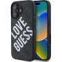 Guess 4G Big Love logó borító MagSafe jelöléssel iPhone 16-hoz - szürke