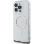 Guess IML csillogó gyűrű borítás MagSafe-el* iPhone 16 Pro készülékhez - átlátszó