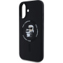 Karl Lagerfeld Karl és Choupette szilikon borítás MagSafe-el* iPhone 16 Plus készülékhez - fekete