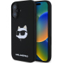 Karl Lagerfeld Choupette fej szilikon burkolat MagSafe-el* iPhone 16-hoz - fekete