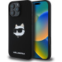 Karl Lagerfeld Choupette fej szilikon burkolat MagSafe-el* iPhone 16 Pro készülékhez - fekete
