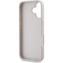 Guess 4G Strass Triangle fém logó borító iPhone 16-hoz - rózsaszín