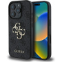 Guess 4G fém logó borító iPhone 16 Pro Max készülékhez - szürke