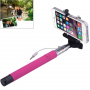 Teleskopos selfie rúd / monopod vezetékes ravaszttal - iPhone - hossza 101,4cm - rózsaszín