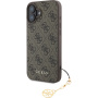 Guess 4G Charms borító iPhone 16 Plus készülékhez - barna