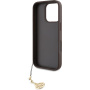 Guess 4G Charms borító iPhone 16 Pro készülékhez - barna
