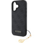 Guess 4G Charms borító iPhone 16-hoz - szürke