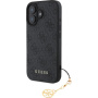Guess 4G Charms borító iPhone 16 Plus készülékhez - szürke