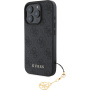 Guess 4G Charms borító iPhone 16 Pro készülékhez - szürke