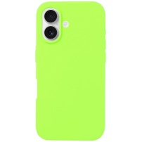 Szilikon borítás iPhone 16-hoz - neonzöld