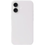 Szilikon borítás iPhone 16 Plus-hoz - fehér