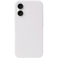 Szilikon borítás iPhone 16 Plus-hoz - fehér