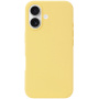 Szilikon borítás iPhone 16 Plus-hoz - sárga