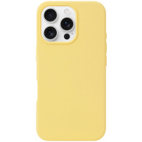 Szilikon borítás iPhone 16 Pro Max-hoz - sárga