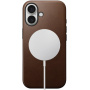 Nomad Modern bőr bőr borítás MagSafe-el* iPhone 16-hoz - barna