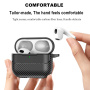 Szénszálas mintájú tok AirPods 4 / 5 készülékhez - fekete