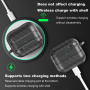 Szénszálas mintájú tok AirPods 4 / 5 készülékhez - fekete