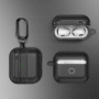Szénszálas mintájú tok AirPods 4 / 5 készülékhez - fekete