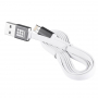 HAWEEL szinkronizáló és töltő kábel kettős 2in1 USB-A / Lightning / micro USB konnektorral - Apple és egyéb eszközök - 1 m - fehér