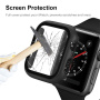 Fém tok edzett üveggel Apple órához, 46 mm - sötétszürke