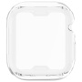 Fényes behajtható tok puha műanyagból kijelzővédővel Apple Watch 46mm - átlátszó