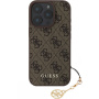 Guess 4G Charms borító iPhone 16 Pro készülékhez - barna