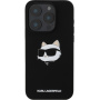 Karl Lagerfeld Choupette fej szilikon burkolat MagSafe-el* iPhone 16 Pro Max készülékhez - fekete