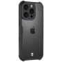 Tactical Quantum Stealth borítás megerősített sarkokkal iPhone 16 Pro-hoz - fekete