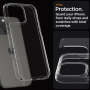 Spigen Crystal Hybrid átlátszó borító iPhone 16 Pro Max telefonhoz - átlátszó